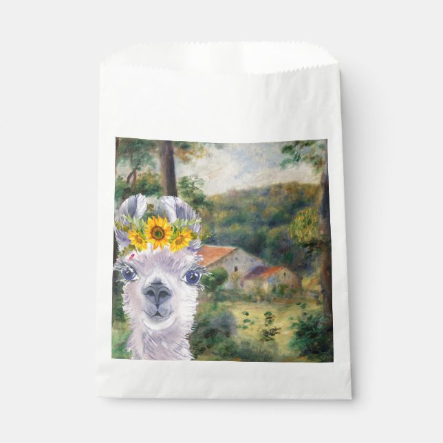 Renoir Environs of Briey and the Fancy Llama  Favour Bags (Front)