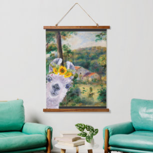 Renoir Environs of Briey and the Fancy Llama Hanging Tapestry