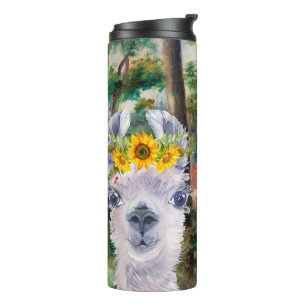 Renoir Environs of Briey and the Fancy Llama Thermal Tumbler