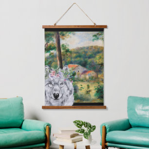 Renoir Environs of Briey and the Fancy Wolf Hanging Tapestry