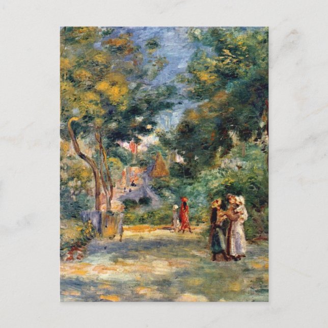 Renoir, Figures in a Garden Postcard (Front)