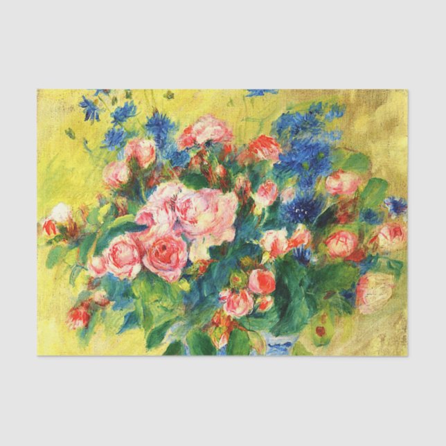 Renoir - Flowers, 1879 painting Tissue Paper (Front)