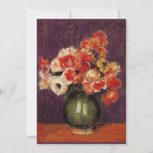 Renoir - Flowers in a Vase, 1901, Card