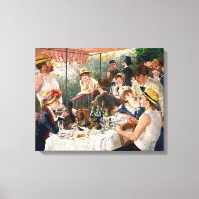 Renoir French Luncheon Boating Party Canvas Print (Front)