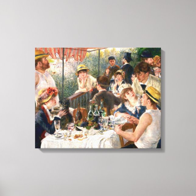 Renoir French Luncheon Boating Party Canvas Print (Front)