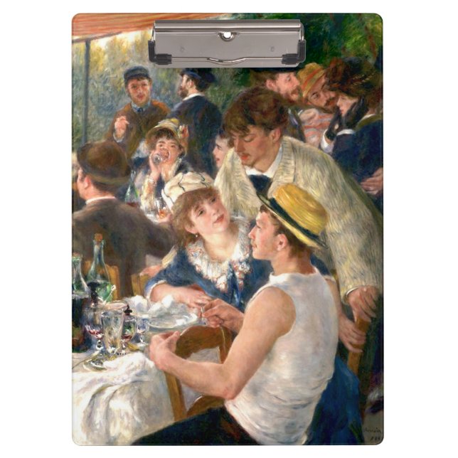 Renoir French Luncheon Boating Party Clipboard (Front)