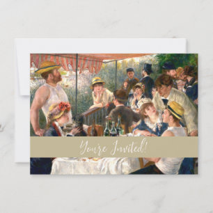 Renoir French Luncheon Boating Party Invitation