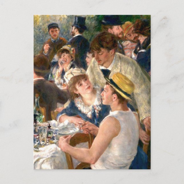 Renoir French Luncheon Boating Party Invitation Postcard (Front)