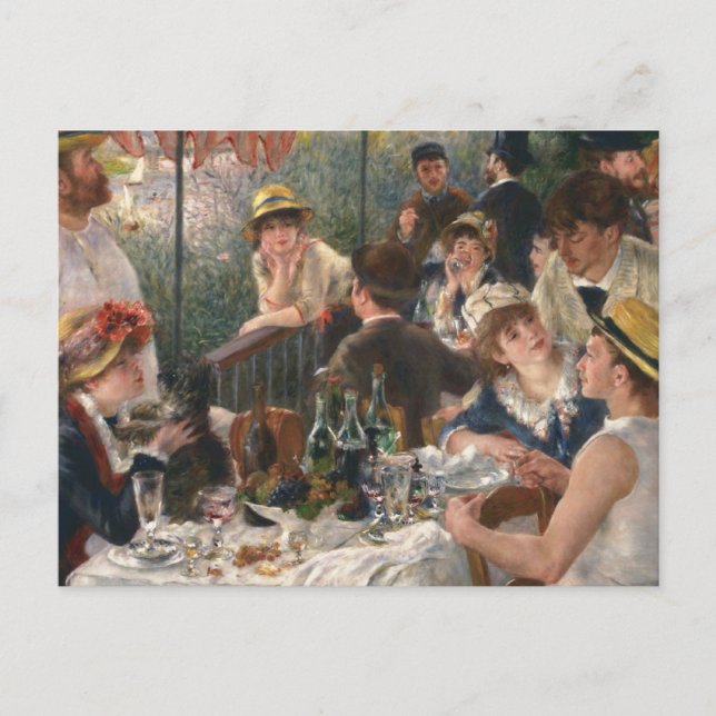 Renoir French Luncheon Boating Party Invitation Postcard (Front)