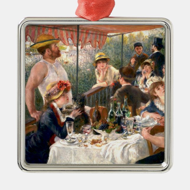 Renoir French Luncheon Boating Party Metal Tree Decoration (Front)