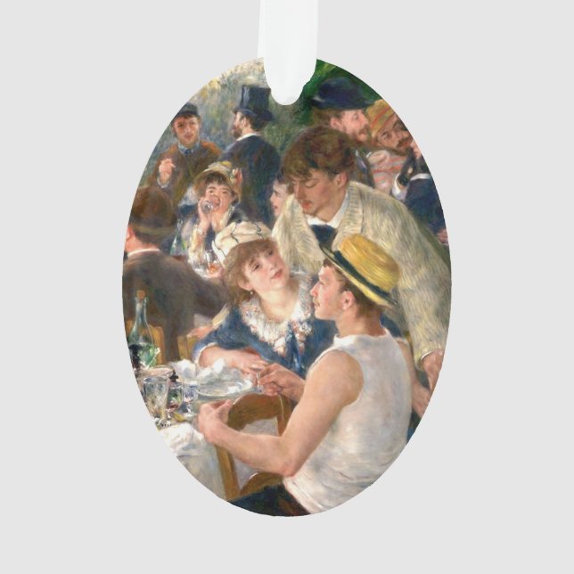 Renoir French Luncheon Boating Party Ornament (Back)