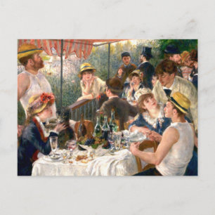 Renoir French Luncheon Boating Party Postcard