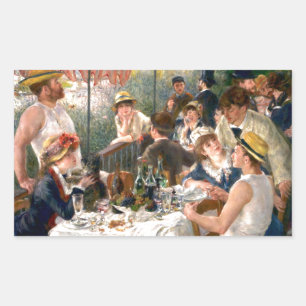 Renoir French Luncheon Boating Party Rectangular Sticker