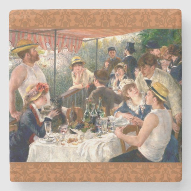 Renoir French Luncheon Boating Party Stone Coaster (Front)