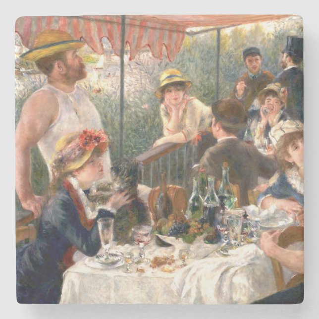 Renoir French Luncheon Boating Party Stone Coaster (Front)
