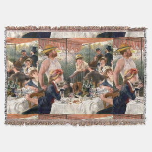 Renoir French Luncheon Boating Party Throw Blanket