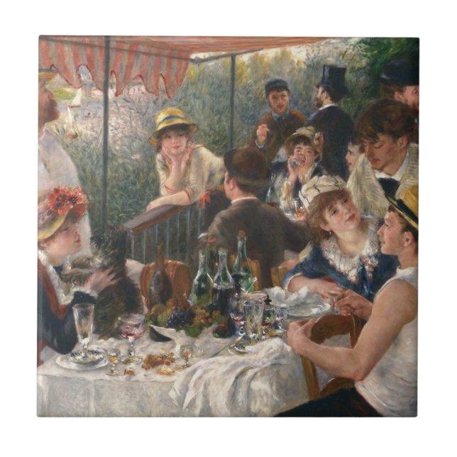 Renoir French Luncheon Boating Party Tile (Front)