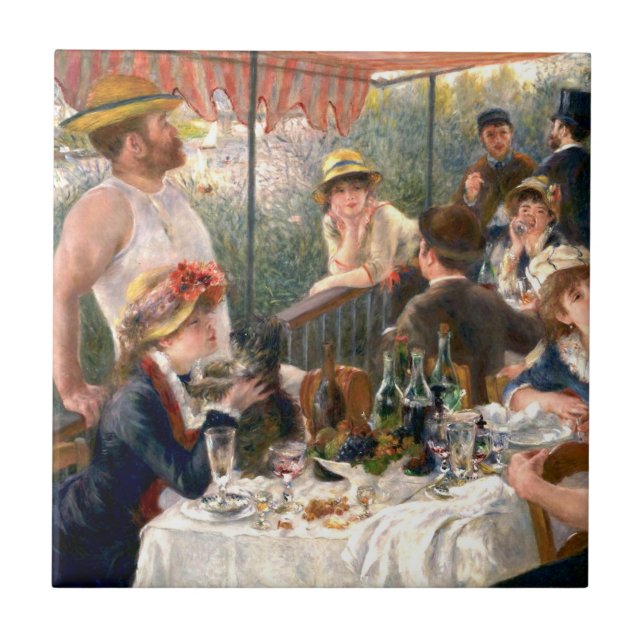 Renoir French Luncheon Boating Party Tile (Front)