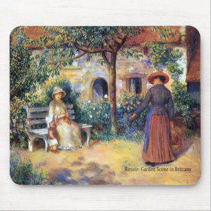 Renoir: Garden Scene in Brittany Mouse Mat