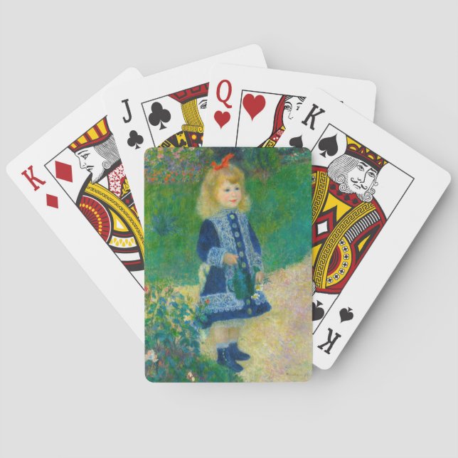 Renoir Girl with a Watering Can Playing Cards (Back)