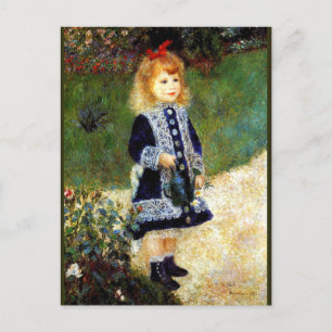 Renoir - Girl with a Watering Can, Postcard