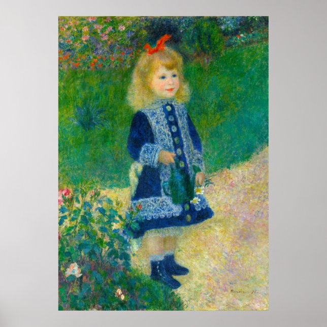 Renoir Girl with a Watering Can Poster (Front)
