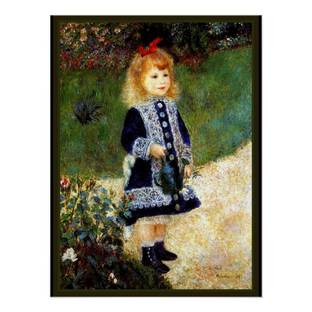 Renoir - Girl with a Watering Can Poster (Front)