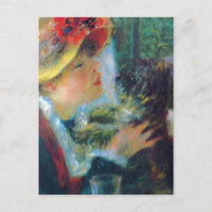 Renoir Girl with Dog Postcard