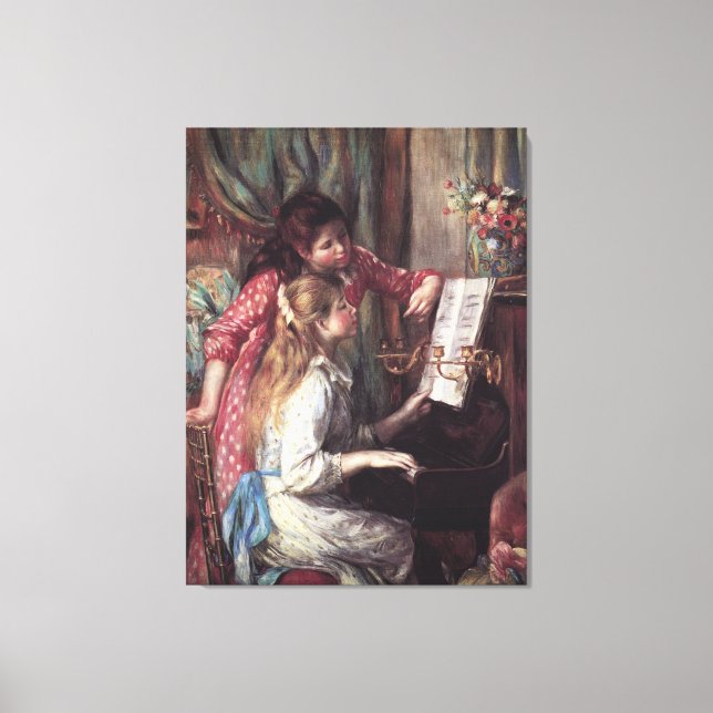 Renoir: Girls at the Piano Canvas Print (Front)
