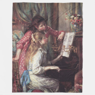 Renoir: Girls at the Piano Fleece Blanket