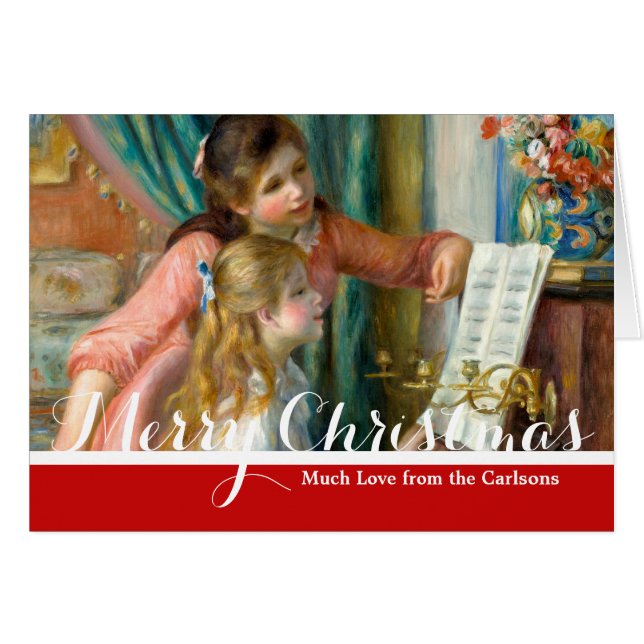 Renoir Girls at the Piano Impressionism Painting (Front Horizontal)