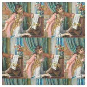 Renoir Girls at the Piano Impressionism Painting Fabric