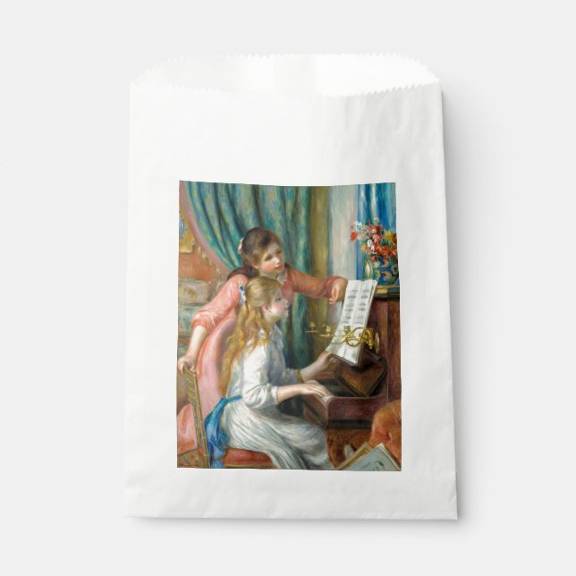Renoir Girls at the Piano Impressionism Painting Favour Bags (Front)