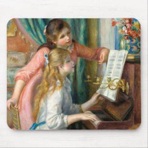 Renoir Girls at the Piano Impressionism Painting Mouse Mat