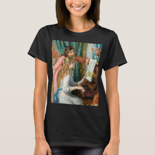 Renoir Girls at the Piano Impressionism Painting T-Shirt
