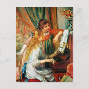 Renoir Girls at the Piano Postcard
