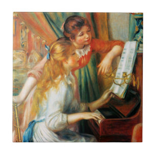 Renoir Girls at the Piano Tile