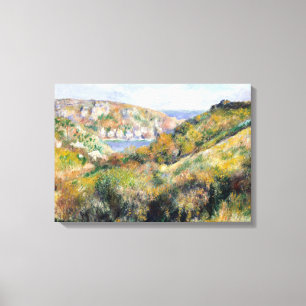 Renoir Hills around Bay of Moulin Huet Guernsey Canvas Print