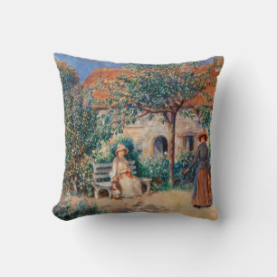 Renoir - In Brittany, famous painting, Cushion