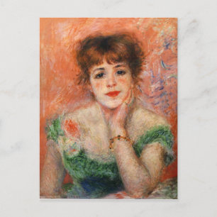 Renoir Jean Samary in a Low Necked Dress Postcard