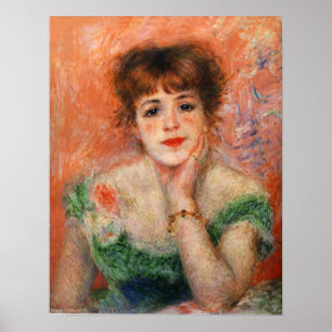 Renoir Jean Samary in a Low Necked Dress Poster