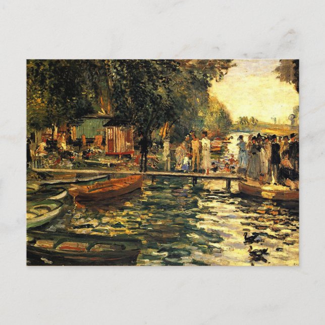 Renoir - La Grenouillere Postcard (Front)