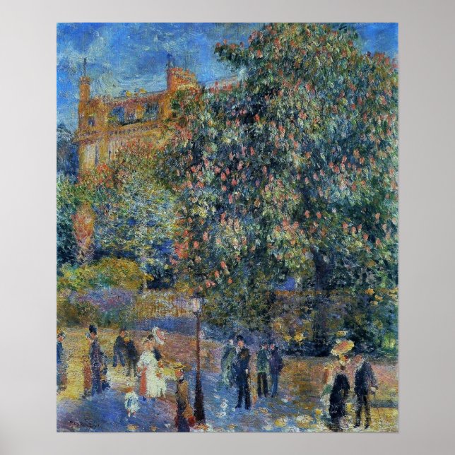 Renoir - La Place Saint-Georges 1875 Poster (Front)