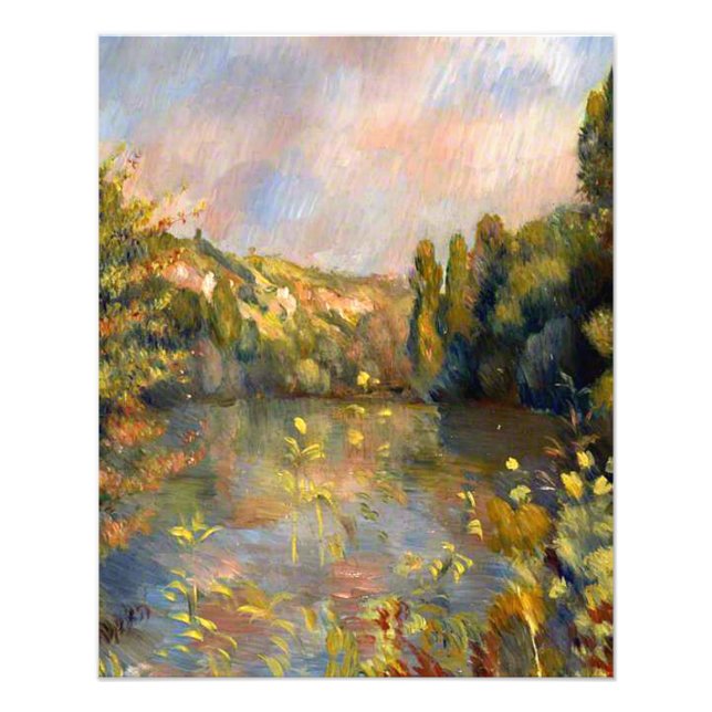Renoir - Lakeside, landscape painting Photo Print (Front)