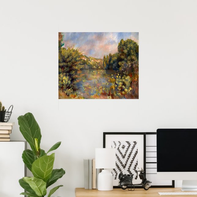 Renoir - Lakeside Landscape Poster (Home Office)