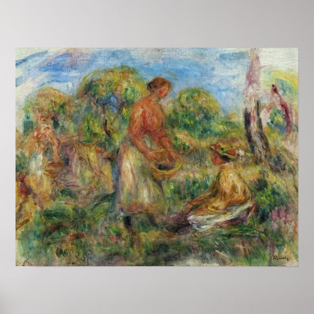 Renoir - Landscape With Women 1918 Poster (Front)
