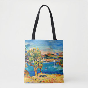 Renoir - L'Estaque, famous painting,  Tote Bag