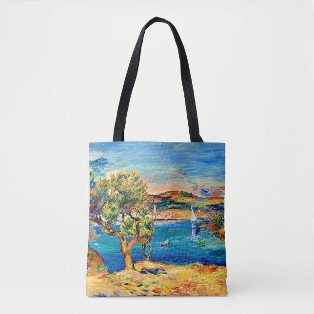 Renoir - L'Estaque, famous painting,  Tote Bag (Front)