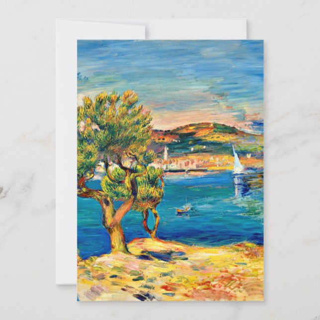 Renoir - L'Estaque, fine art landscape painting Card (Front)