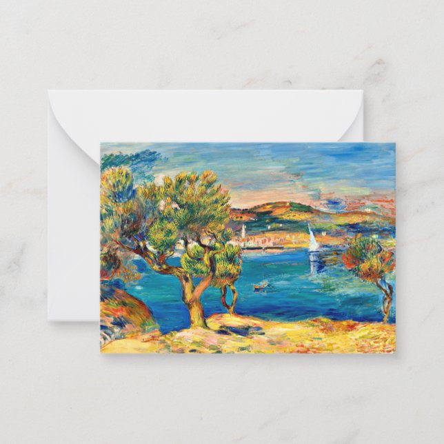 Renoir - L'Estaque, fine art landscape painting Card (Front)